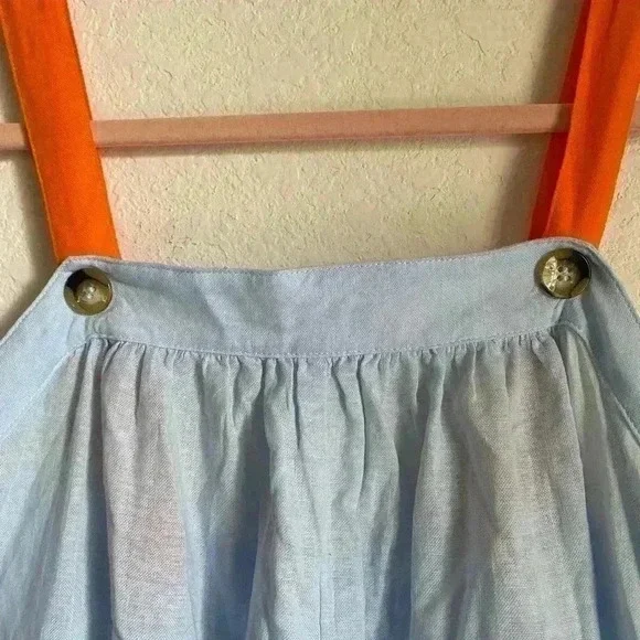 PHAX MALIBU BOHO OVERSIZED WIDE LEG JUMPSUIT SWIM ORANGE STRAP COVERUP SIZE S - Picture 9 of 15